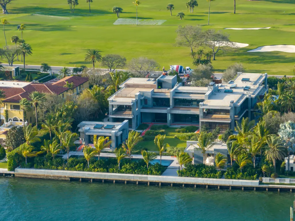 Tom Brady’s waterfront mansion on Indian Creek